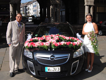 Hochzeit Autodeko